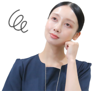 悩んでいる女性看護師の写真