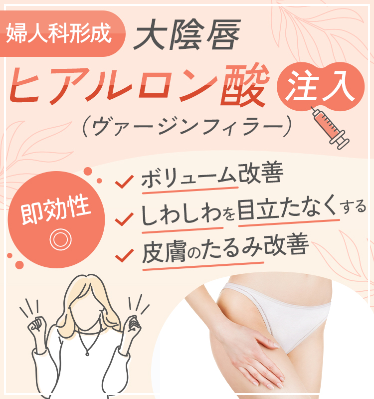 大陰唇ヒアルロン酸注入（ヴァージンフィラー）